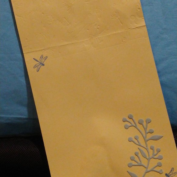 Yellow/Purple Dragonfly Border, Dandelion in the Wind Jewelled Sentiments - Picture 3 of 3